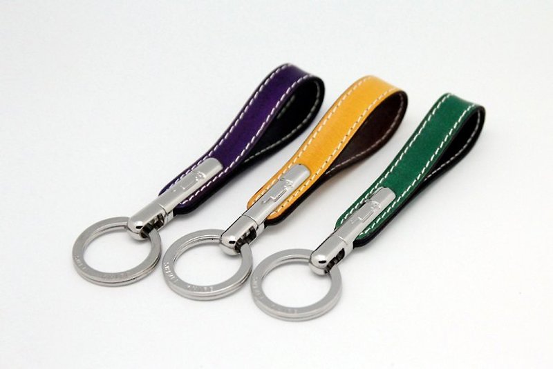 Personality style leather key ring - Other - Genuine Leather 