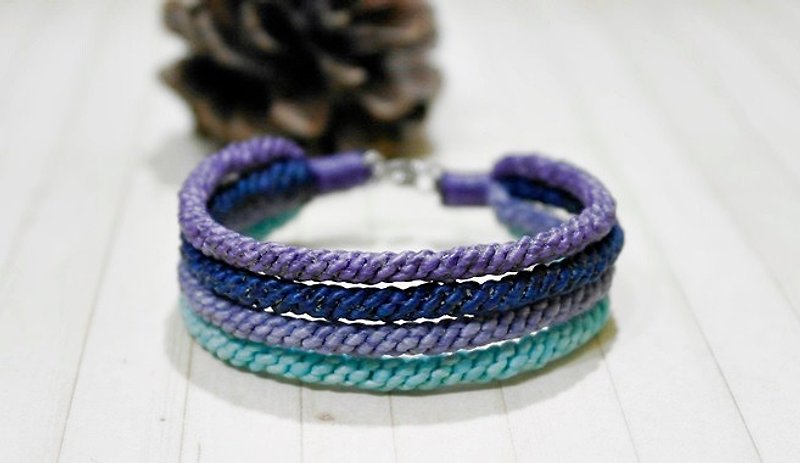 Thai silk wax line element models * spring. Summer. Autumn. Winter can be chosen color * // // - Bracelets - Wax Purple