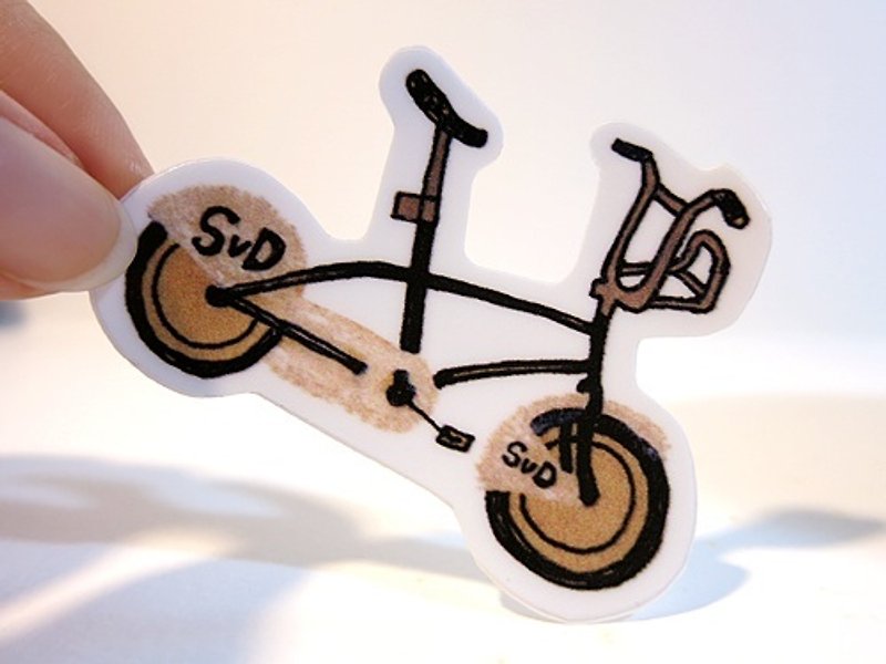 Waterproof sticker-bicycle - Stickers - Waterproof Material Gray