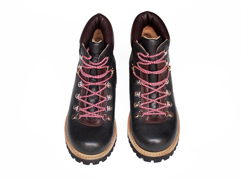 【Mountain girls】ASBEN Hiking Boots made with waterproof leather  BLACK - รองเท้าลำลองผู้หญิง - หนังแท้ สีดำ