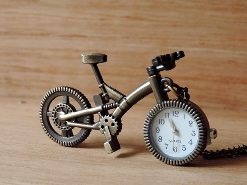 復古懷錶 ‧ 腳踏車 - 女裝錶 - 其他金屬 