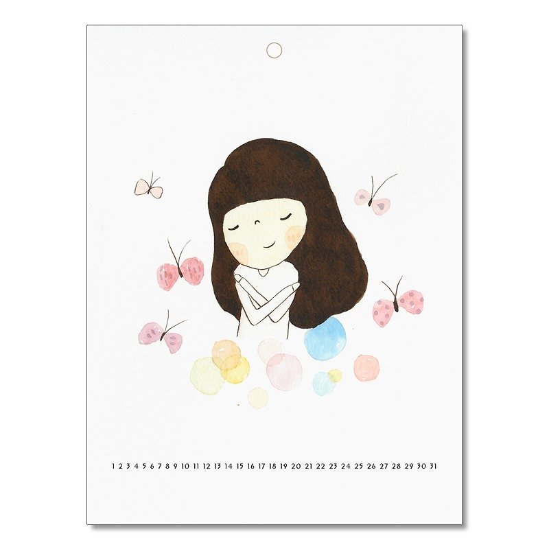 [Daylight trifle sunligth] laudable calendar you ─ Letters / leaflets Calendar (without limitation) - ปฏิทิน - กระดาษ สีน้ำเงิน