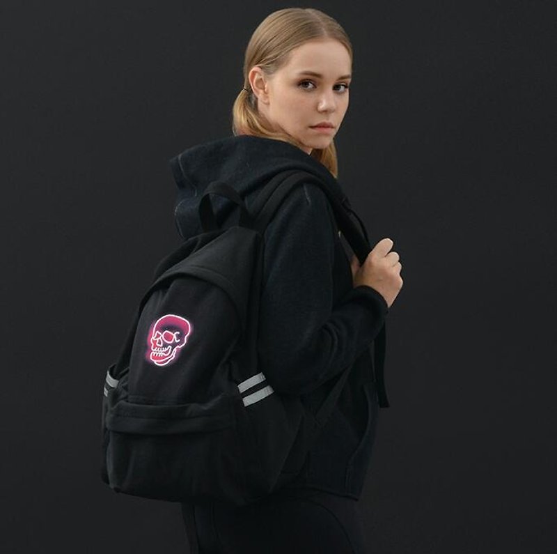 YIZISTORE Backpack Neon Glow Series Backpack - กระเป๋าเป้สะพายหลัง - วัสดุอื่นๆ 