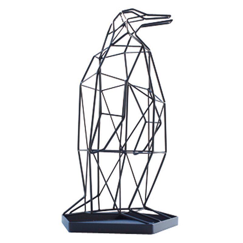 Penguin umbrella stand - ของวางตกแต่ง - โลหะ สีดำ