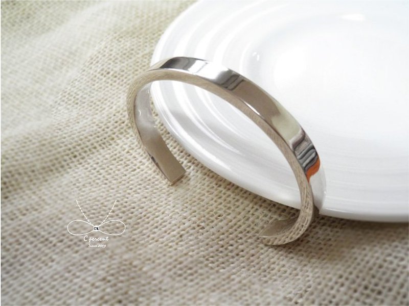 C%手工飾品【專屬訂作】----高級精緻質感手環  925純銀  客製款 銀飾 - その他 - 金属 グレー