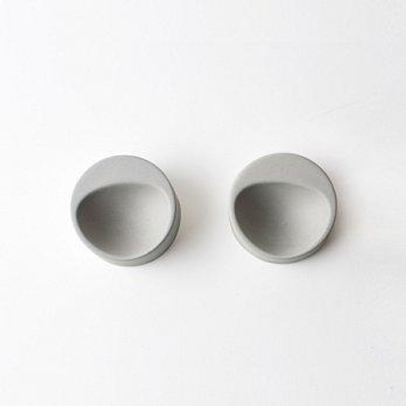 一葉漱石雙杯組 - 灰 - 茶壺/茶杯/茶具 - 其他材質 灰色