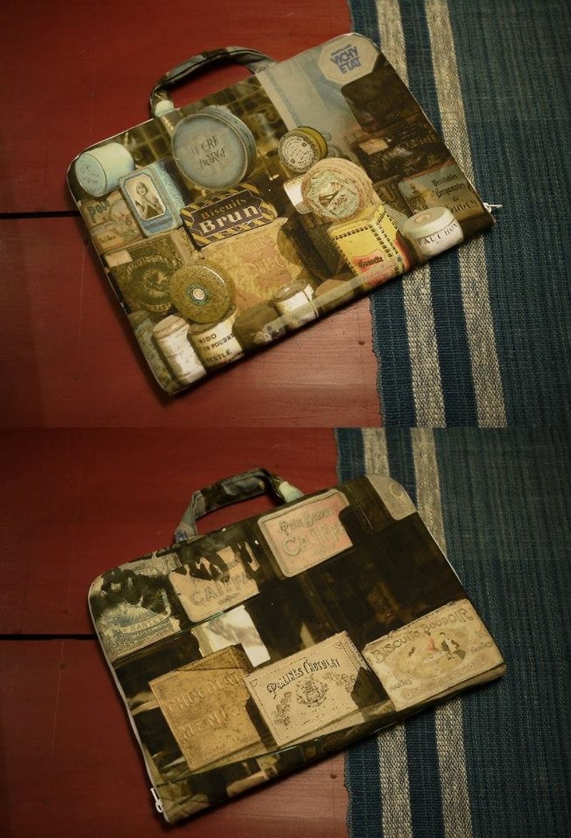 Made a trip !!! [good] 12-inch flat parcel ◆ ◇ ◆ ◆ ◇ ◆ collect memories - Laptop Bags - Other Materials Multicolor