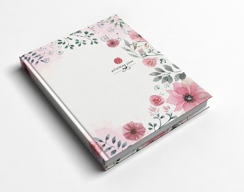Rococo strawberry WELKIN hand-created handmade book/notebook/handbook/diary-Secret Garden - สมุดบันทึก/สมุดปฏิทิน - กระดาษ 