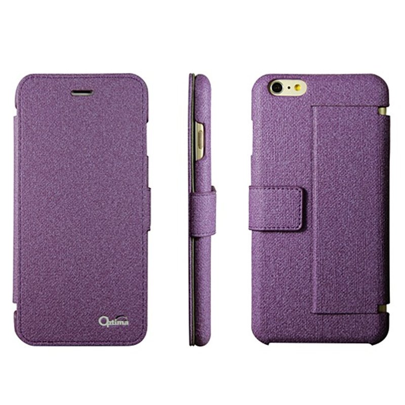 Optima iPhone 6/6s Plus 側掀式保護殼 紫 - 手機殼/手機套 - 人造皮革 紫色