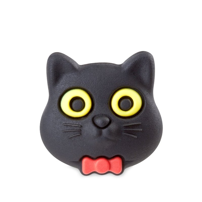 Bone Button interchangeable colorful funny buckle - Black Cat - Other - Other Materials Black