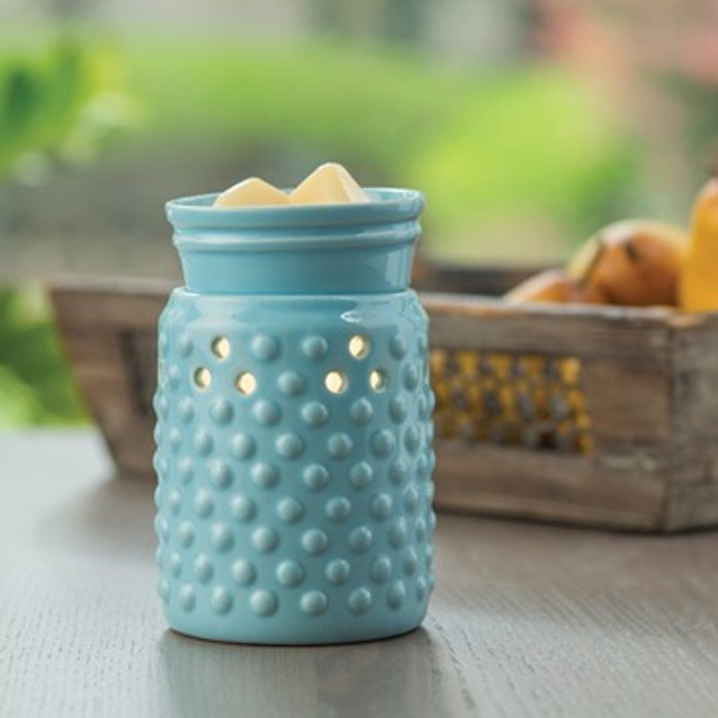 Hobnail Midsize Illumination - Candles & Candle Holders - Paper Blue