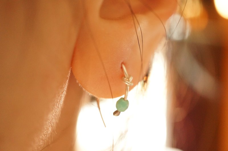 豆豆 純銀耳環 (一只) l 簡約純銀耳環 l 匠心設計手作 - 耳環/耳夾 - 其他金屬 
