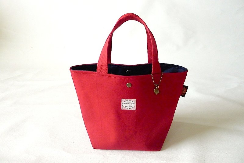 | •R• | Palette Tote Bag/Lunch Bag/Universal Bag | Magnetic Button Style | Red - Handbags & Totes - Cotton & Hemp 