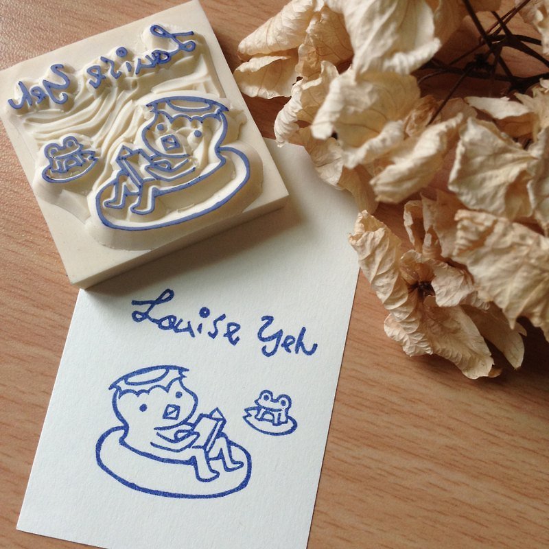 My Rubber Stamp_Name Version (Kappa) - Other - Other Materials Blue
