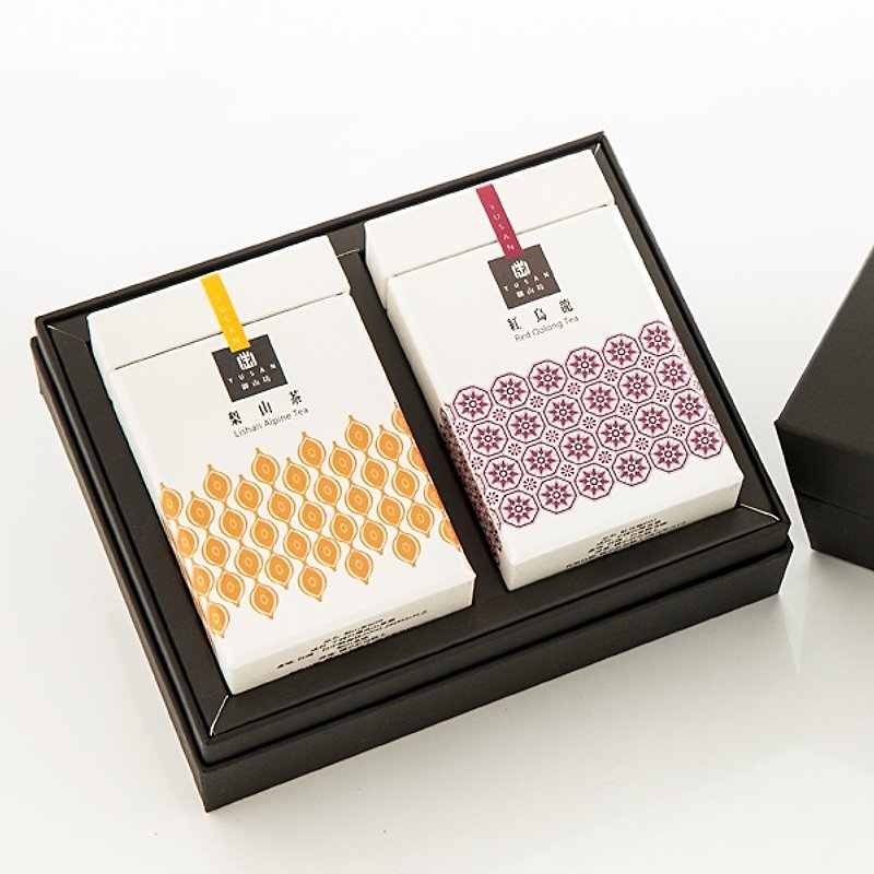[Square] Royal Mountain gold design tea gift (Lishan Oolong tea + red) - Tea - Plants & Flowers 