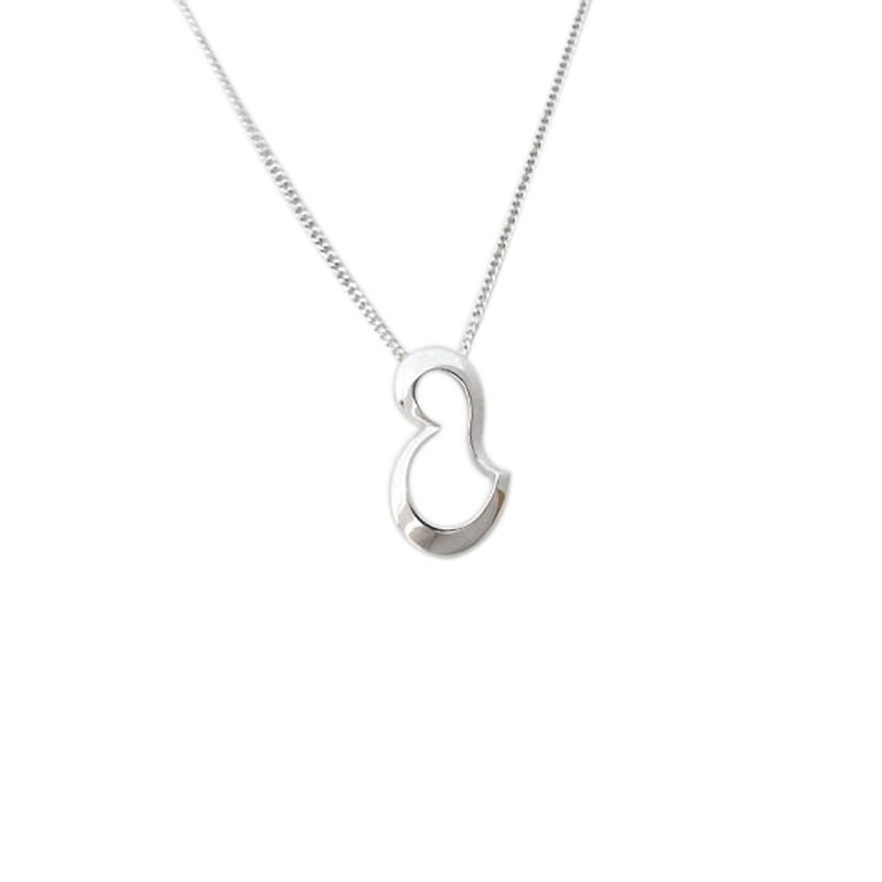 [Play wooden silver] heart story - Necklaces - Other Metals Gray
