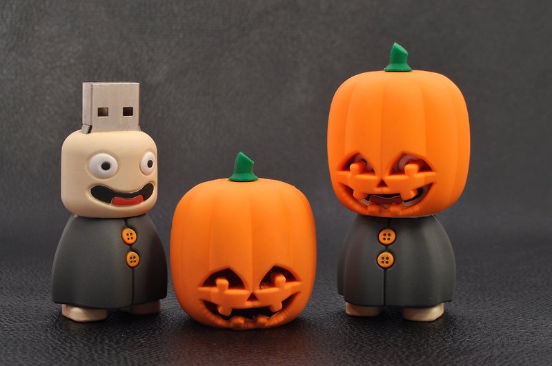 Pumpkin Taro USB Flash Drive 16GB - แฟรชไดรฟ์ - ยาง สีส้ม