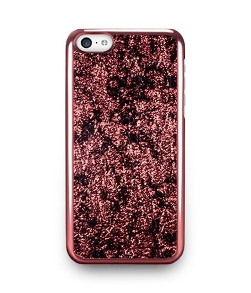 iPhone 5c star Chan embossed glass fiber composite material Rear - Persian red - เคส/ซองมือถือ - พลาสติก สีแดง