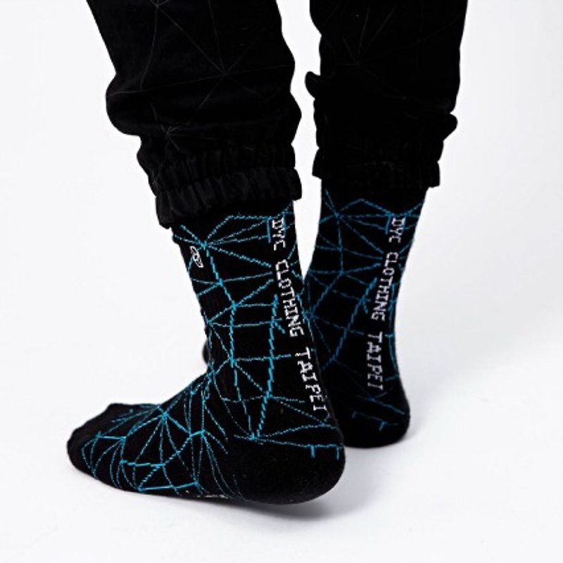 DYC- dimension series expansion count black stockings - ถุงเท้า - วัสดุอื่นๆ สีดำ