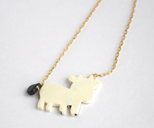 牧場の牛 ネックレス - Shop toy accessory Necklaces - Pinkoi