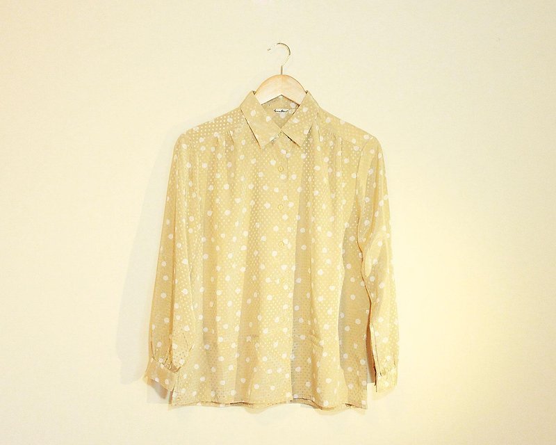 長袖襯衫--OO【c14081920】 - เสื้อเชิ้ตผู้หญิง - วัสดุอื่นๆ สีทอง