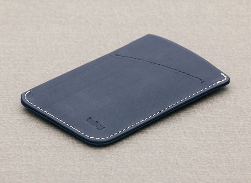 Australia Bellroy Card Sleeve High quality leather business card holder (BRY3007_Bluesteel) By plain-me - กระเป๋าสตางค์ - วัสดุอื่นๆ สีน้ำเงิน