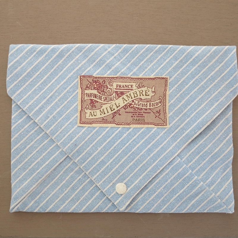 [Take away] container envelope Soft Case (blue stripes) (only this one) - Other - Cotton & Hemp Khaki