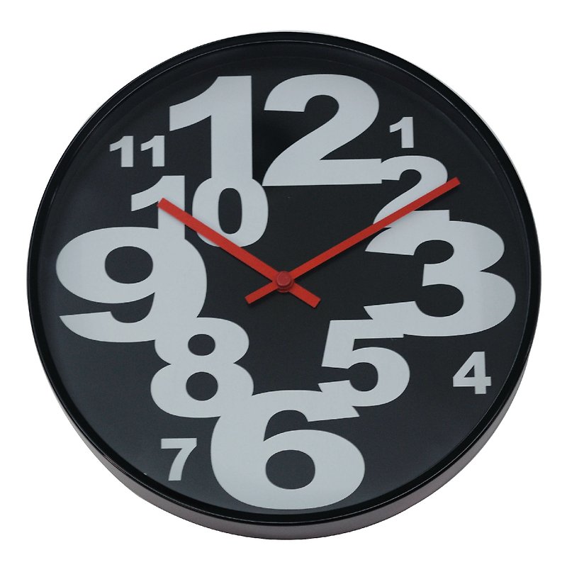 Modern Number " Black " (white word clock) - Clocks - Other Materials Black