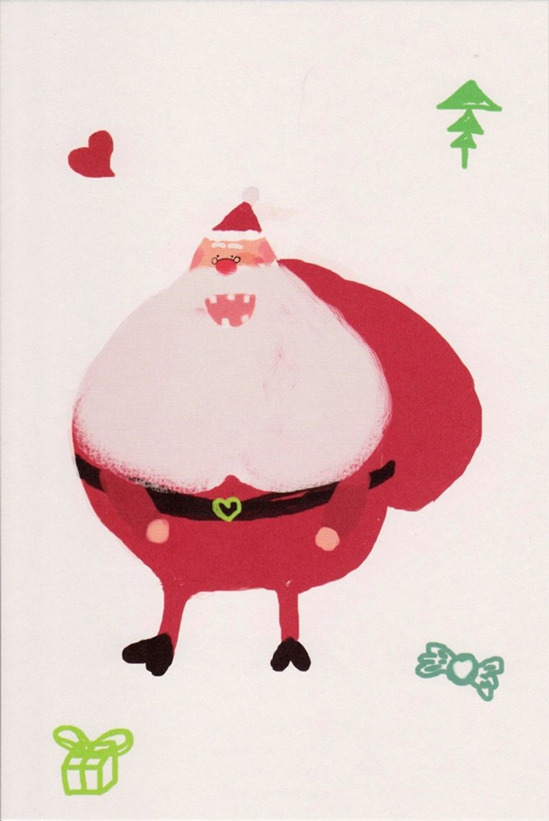 Santa Claus - Postcard - การ์ด/โปสการ์ด - กระดาษ สีแดง