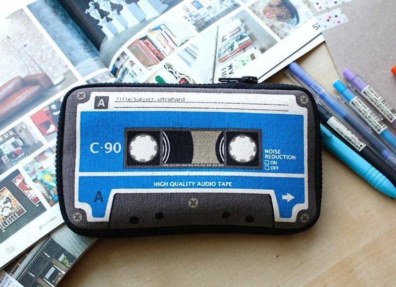 Ultrahard Lab Series Pencil / Pouch Series - Tapes life - retro blue - Pencil Cases - Other Materials Blue