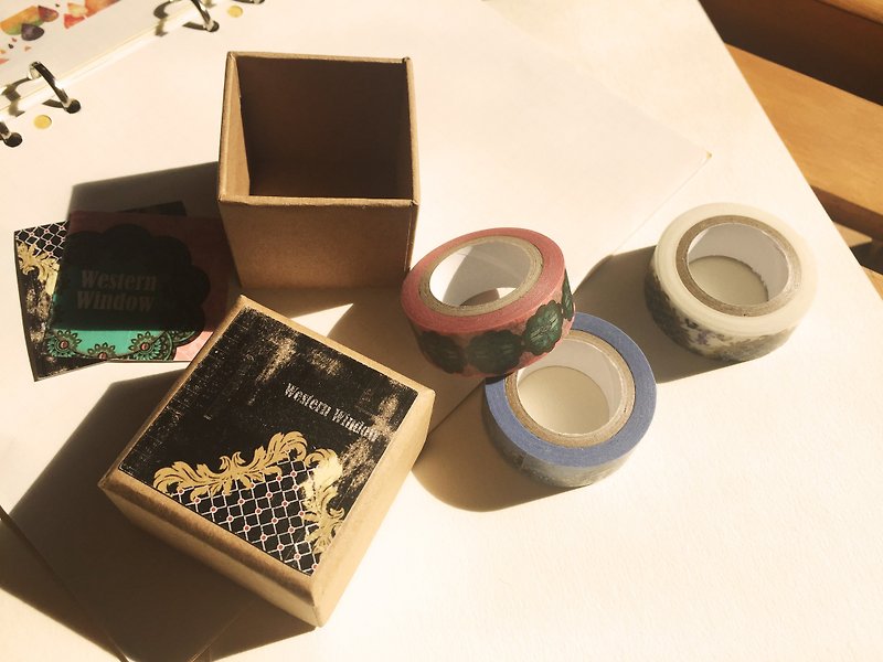 花のウィンドウシリーズ紙テープは、必要に応じて絶妙な小箱の3つのボリュームが送ります - マスキングテープ - 紙 