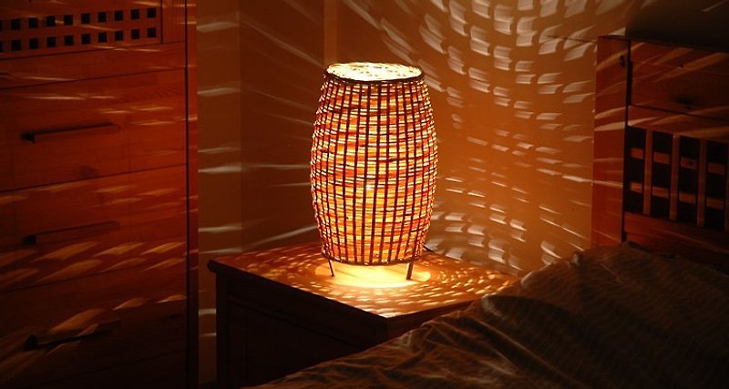 木入三分。橄欖燈(大) 竹編燈籠 簡約落地燈 -ZD-0003B - Lighting - Bamboo Gold