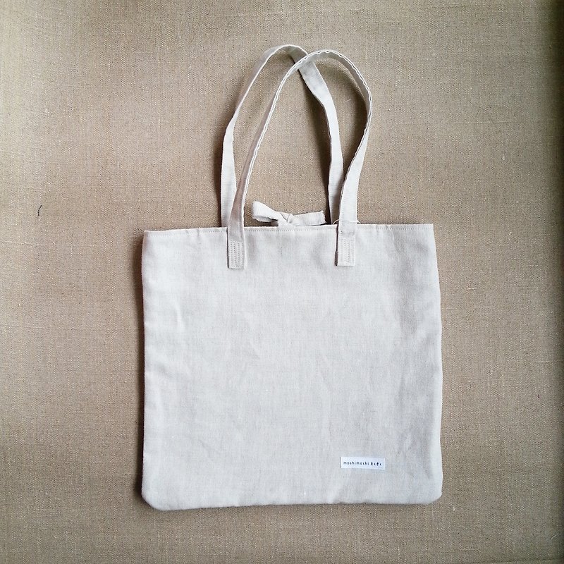 Square bag - colorless cotton - Handbags & Totes - Other Materials 