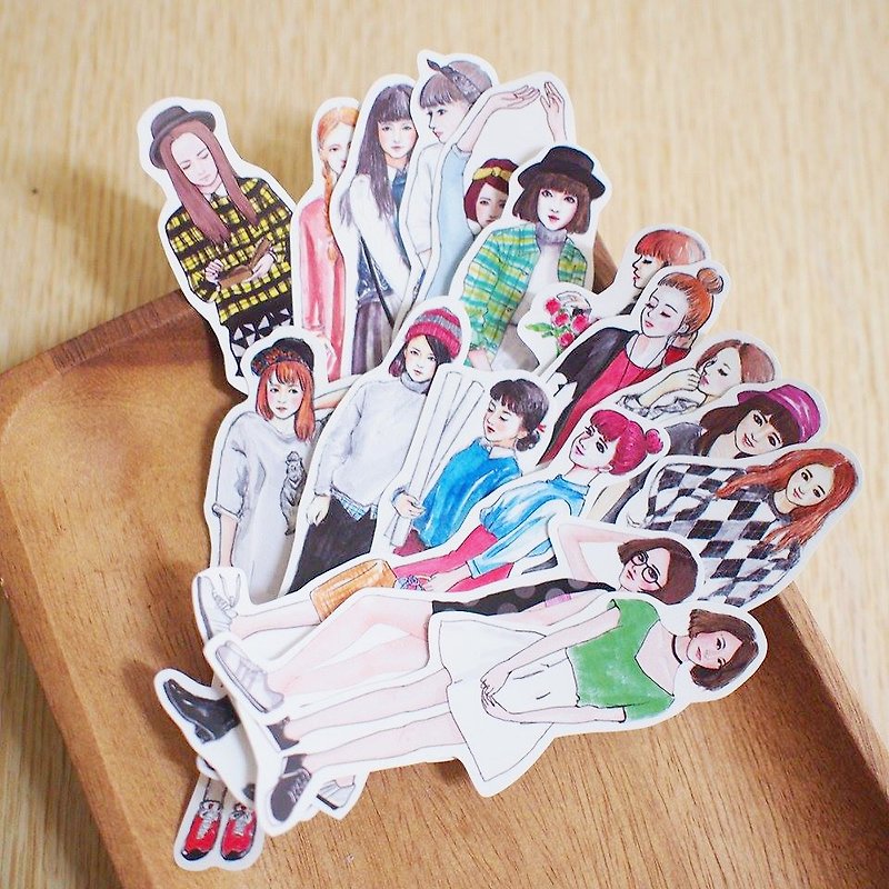 Bon Bon Stickers 妃炫少女 Girl Forest 少女森林組 - สติกเกอร์ - กระดาษ 