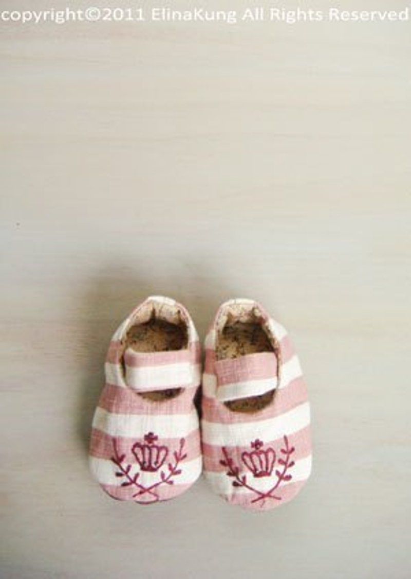 ElinaKung女寶寶皇冠嬰兒鞋10cm - Kids' Shoes - Other Materials 