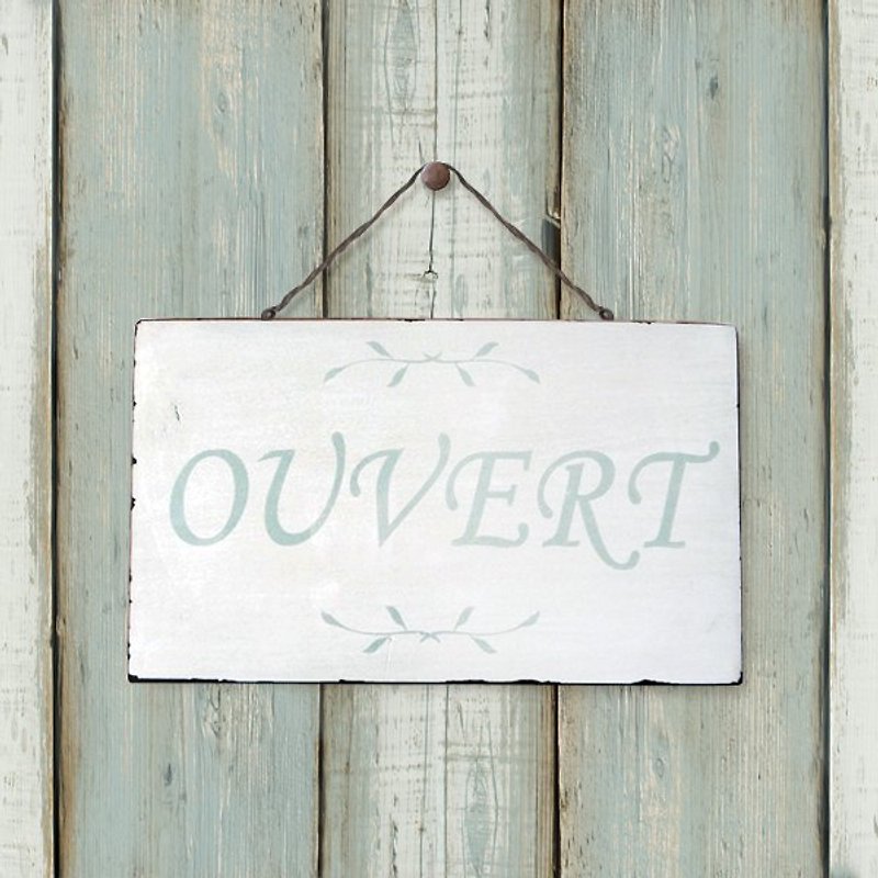 VANTAGE SIGNBOARD-OUVERT-GREEN - Items for Display - Wood Green