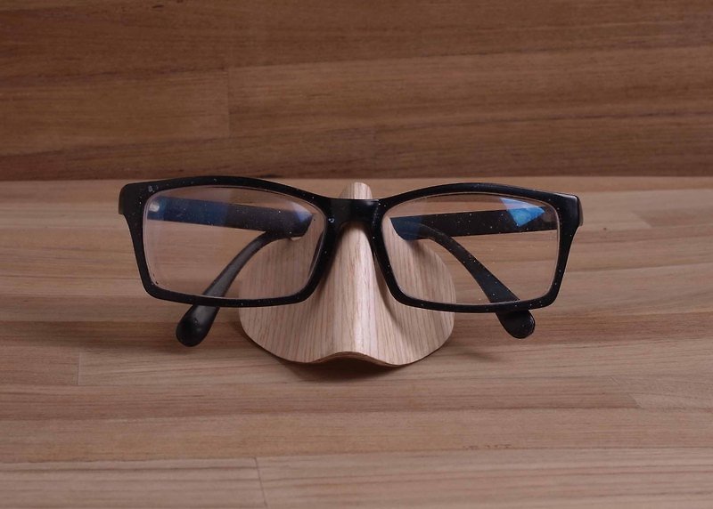Wood frame big nose glasses frame handmade custom limited edition merchandise - อื่นๆ - ไม้ สีทอง