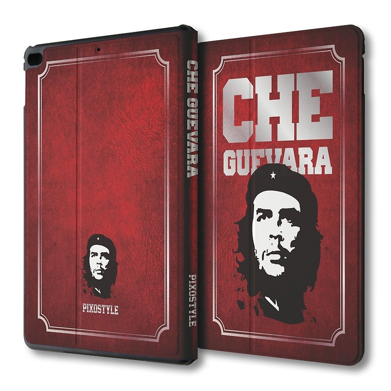 Clearance Offer Multi-angle Flip Leather Case for iPad mini-Che Guevara PSIBM-029 - เคสแท็บเล็ต - หนังเทียม สีแดง