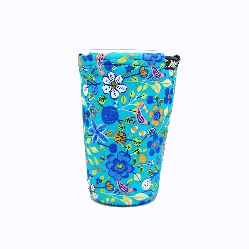 BLR Drink caddy for car  Blue Flowers  WD76 - Beverage Holders & Bags - Other Materials Blue