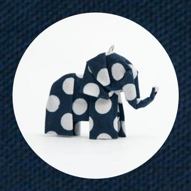 Elephant ☼ folding strap group - ที่ห้อยกุญแจ - วัสดุอื่นๆ สีน้ำเงิน