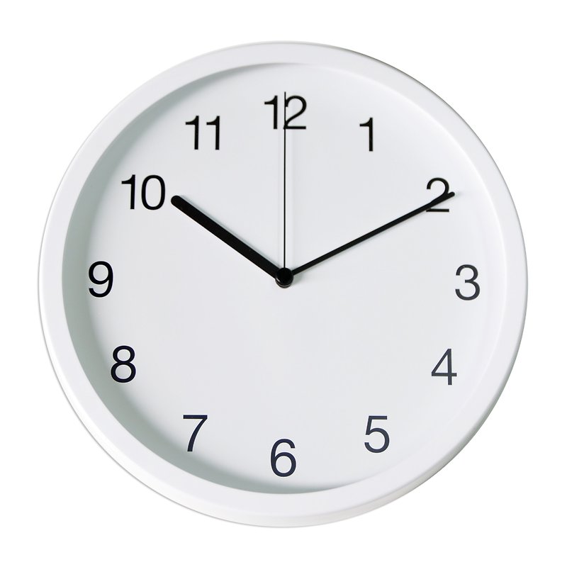 Simple - 清澈數字時鐘 (塑膠) - 時鐘/鬧鐘 - 塑膠 黑色