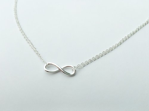 Journal commemorative, customized New Year gift! Fine and elegant bracelet with infinity symbol in sterling silver