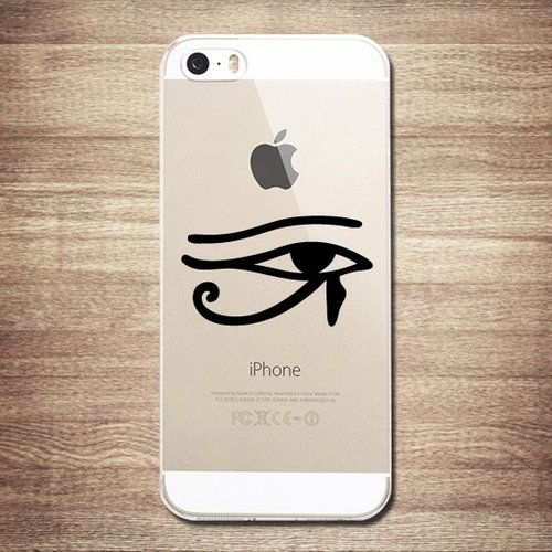 [eye of horus] transparent shell commodity - iphone tattoo phone