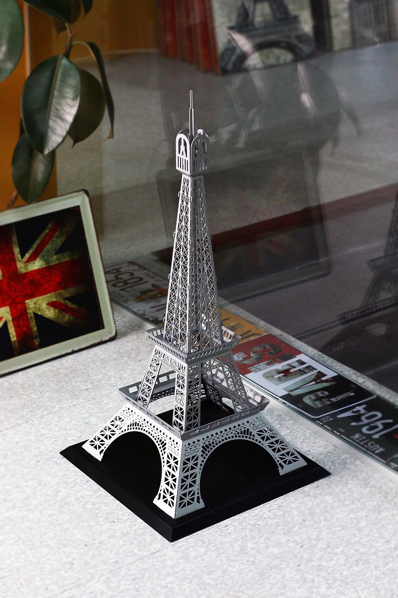 [OPUS Dongqi Metalworking] Eiffel Tower Architectural Model/Metal Customization in Paris, France - ของวางตกแต่ง - โลหะ สีเทา