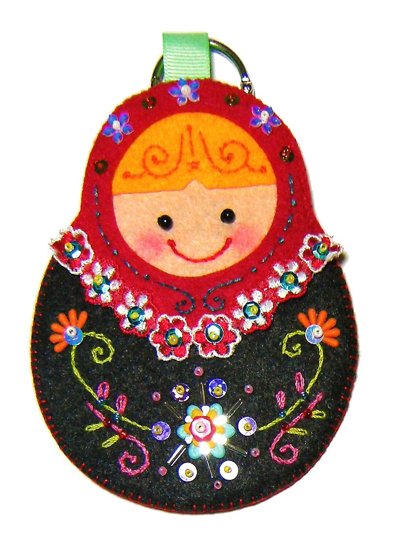 Russian Doll Card Set #019 - ID & Badge Holders - Other Materials Red