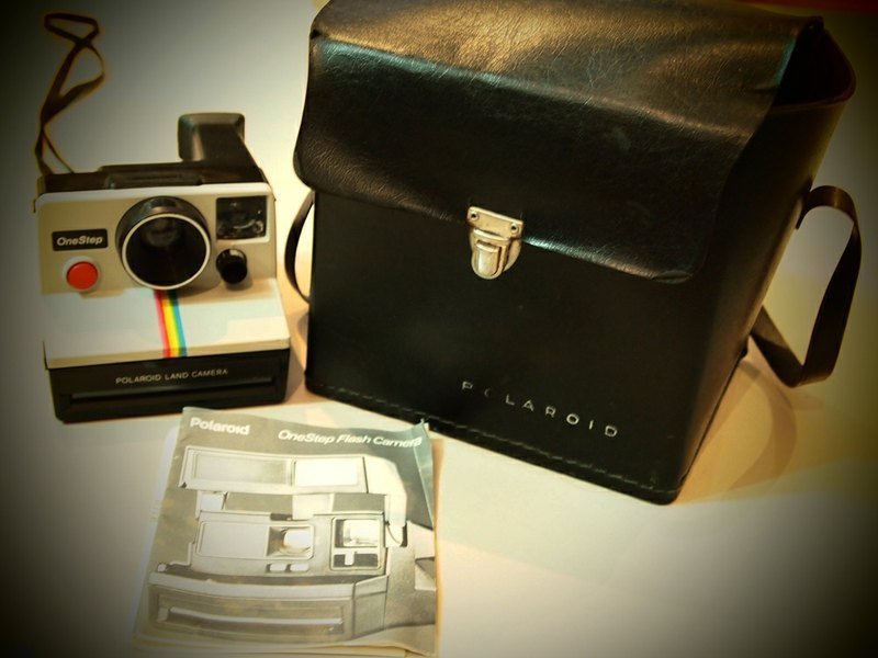 早期ＵＳＡ美國製 Polaroid One Step Rainbow 彩虹機皮套組合 - 其他 - 其他材質 多色