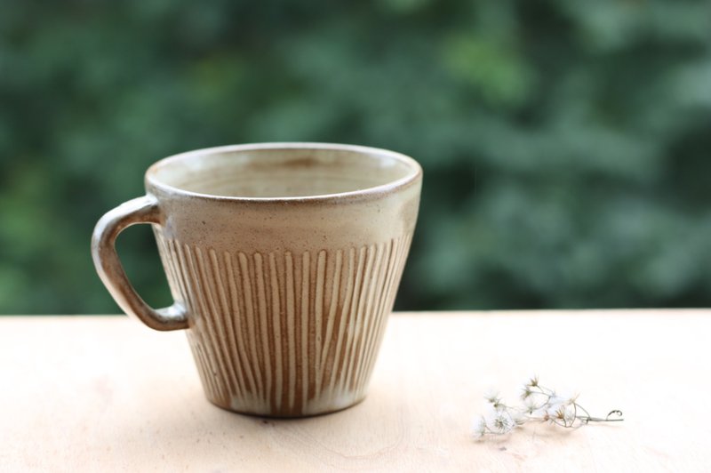 每日使用系列-春日蕎麥馬克杯 - 茶壺/茶杯/茶具 - 其他材質 咖啡色