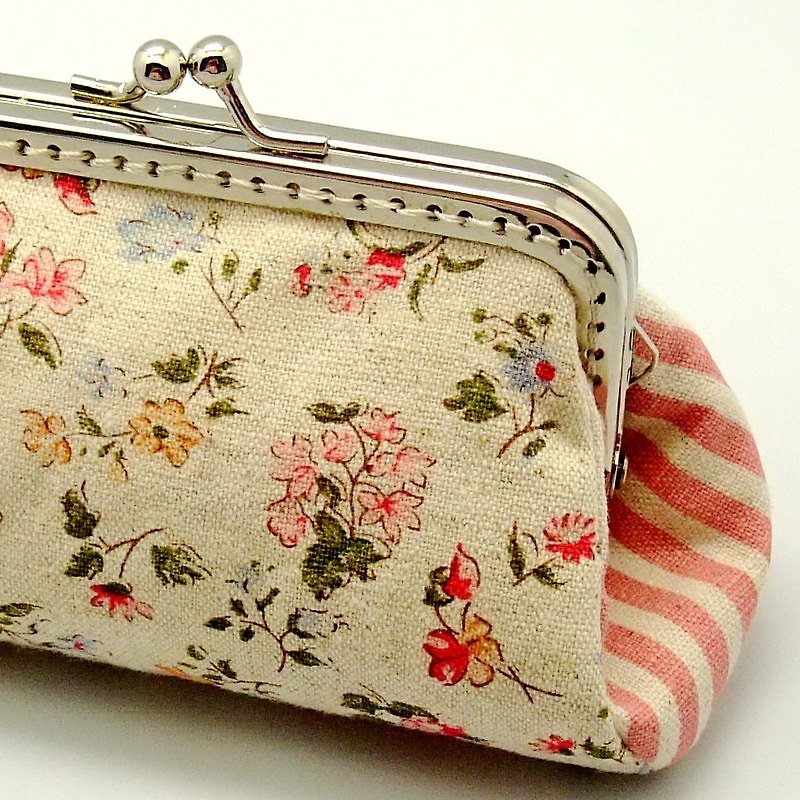 Small clutch / Coin purse / card holder (SF009) - Coin Purses - Cotton & Hemp Pink