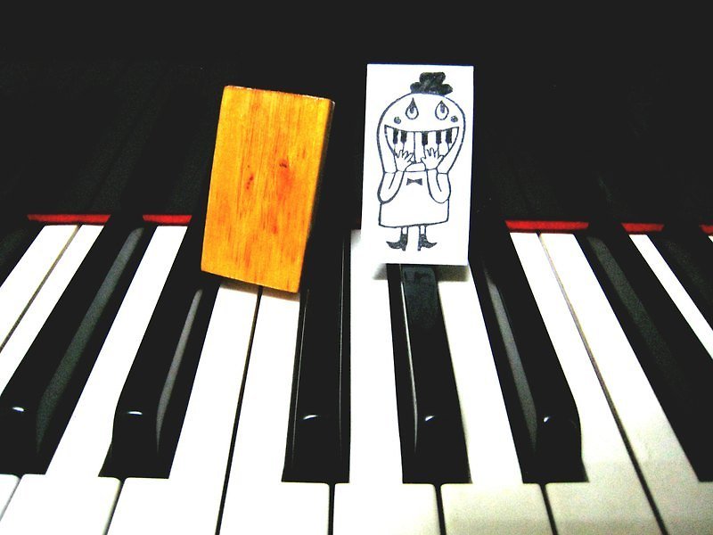Piano keys - Cards & Postcards - Wood 