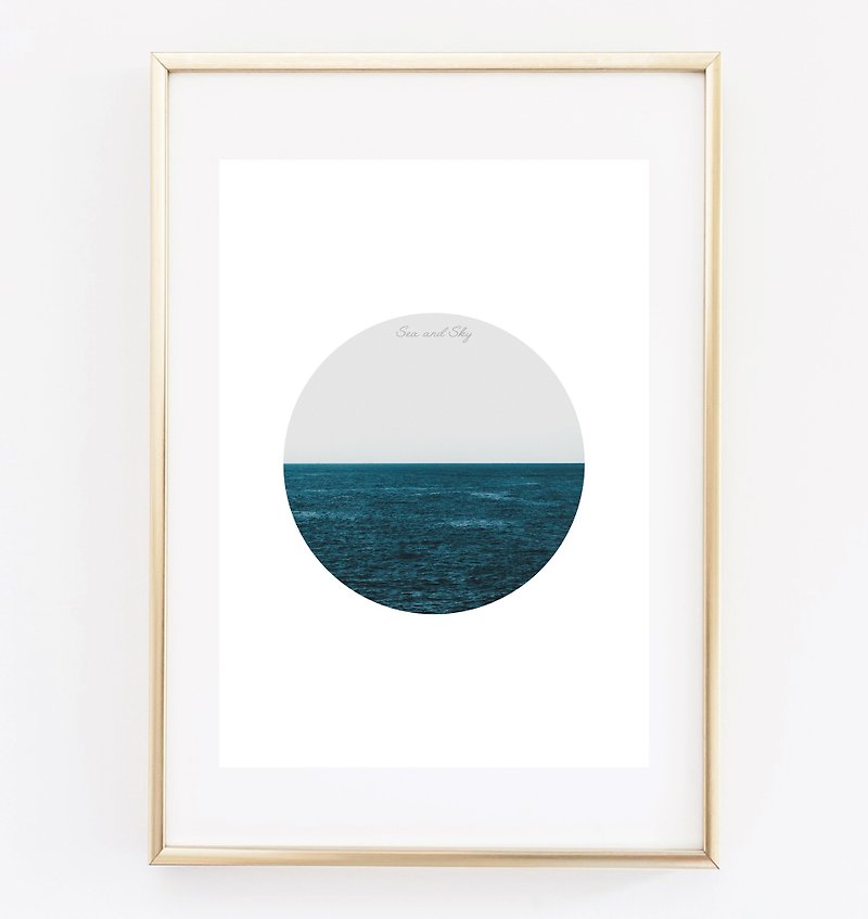 海と空のカスタマイズ可能なポスター - ウォールデコ・壁紙 - 紙 